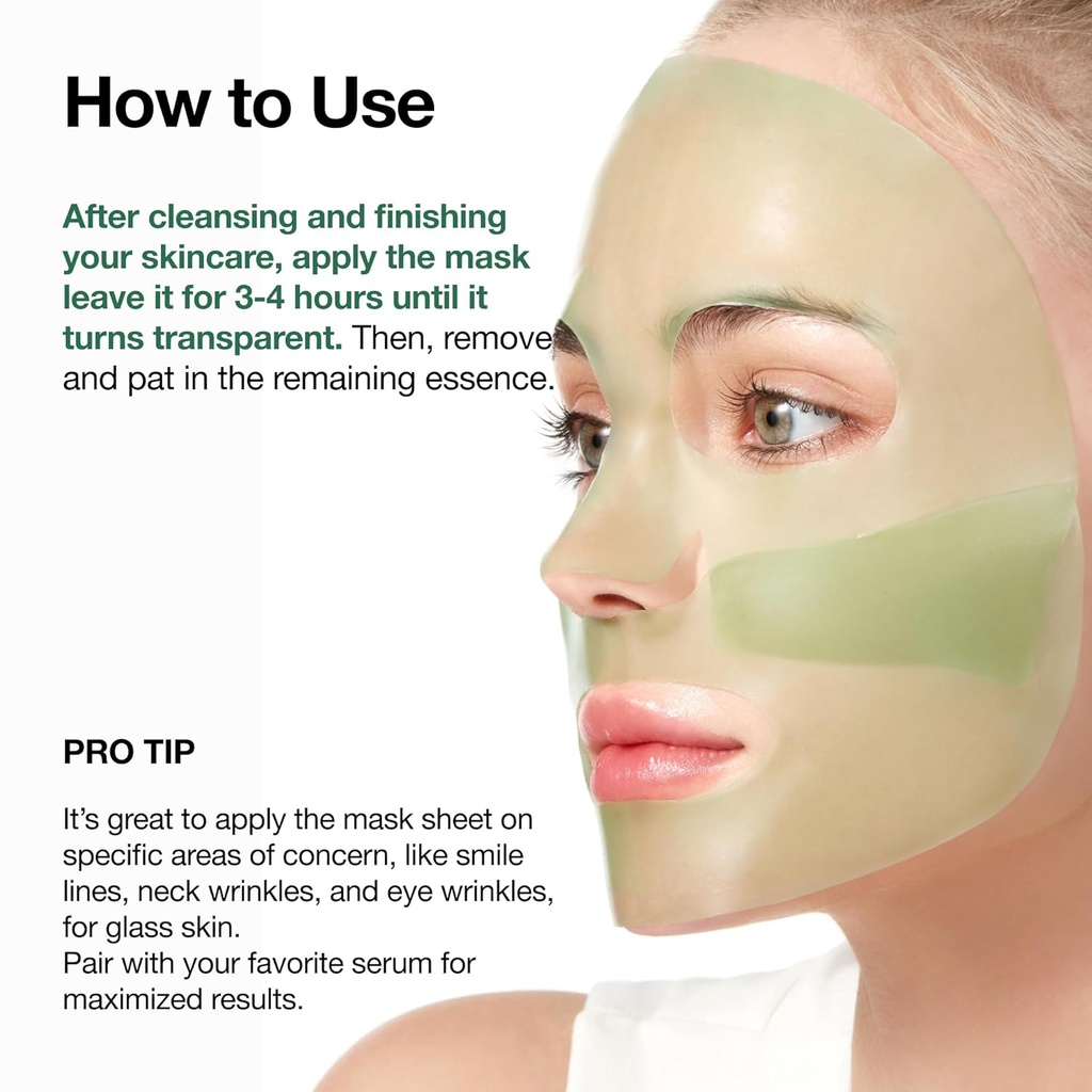 Anua/ Heartleaf 70 Soothing Collagen Mask: انوا قناع ليلي هارتليف بالكولاجين