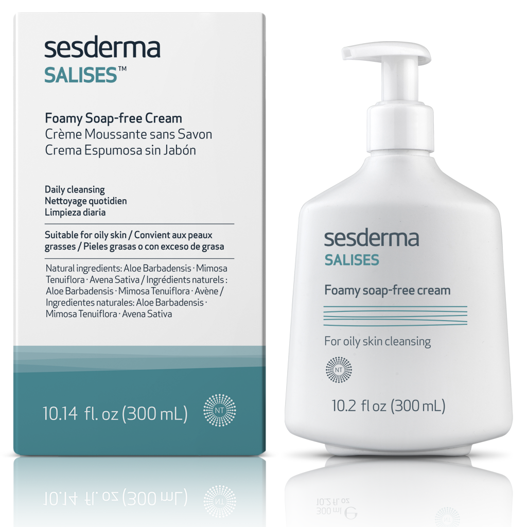 Sesderma/ SALISES Foamy Soapless Cream 300ml:سيسديرما غسول ساليسز رغوي مريمي